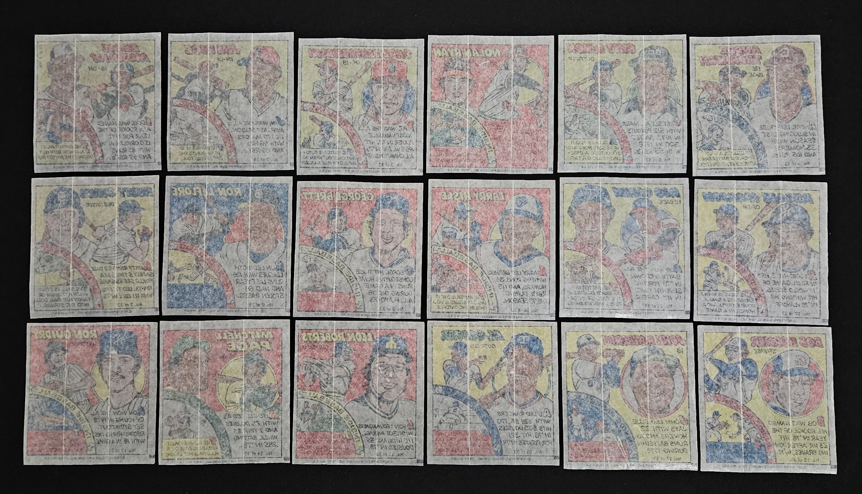 1979 Topps Baseball Comics Complete Set (33/33) NM