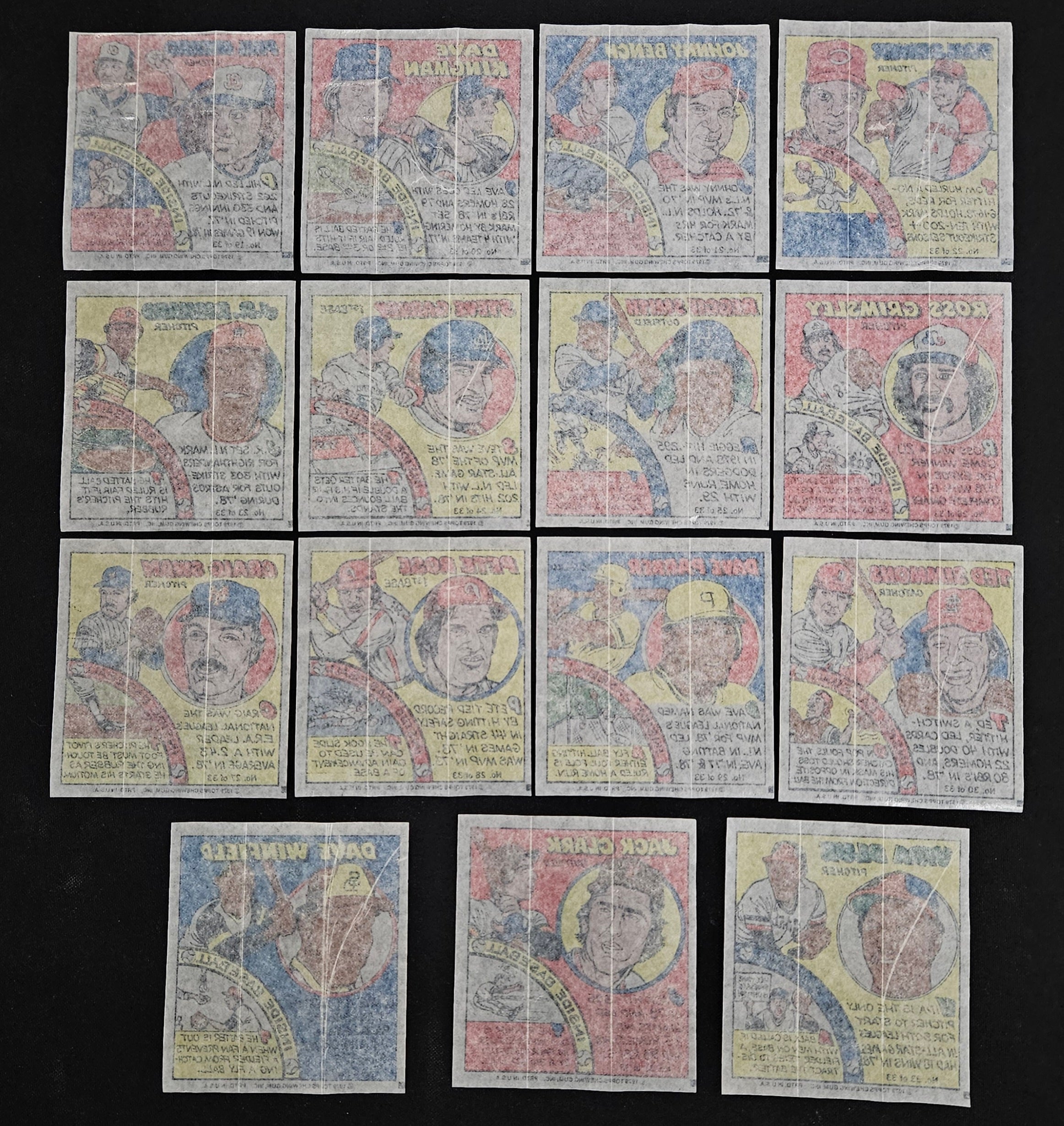 1979 Topps Baseball Comics Complete Set (33/33) NM
