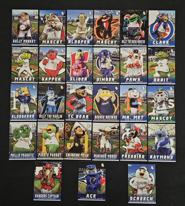 2023 Topps Big League Baseball Mascots Complete Set (27/27)