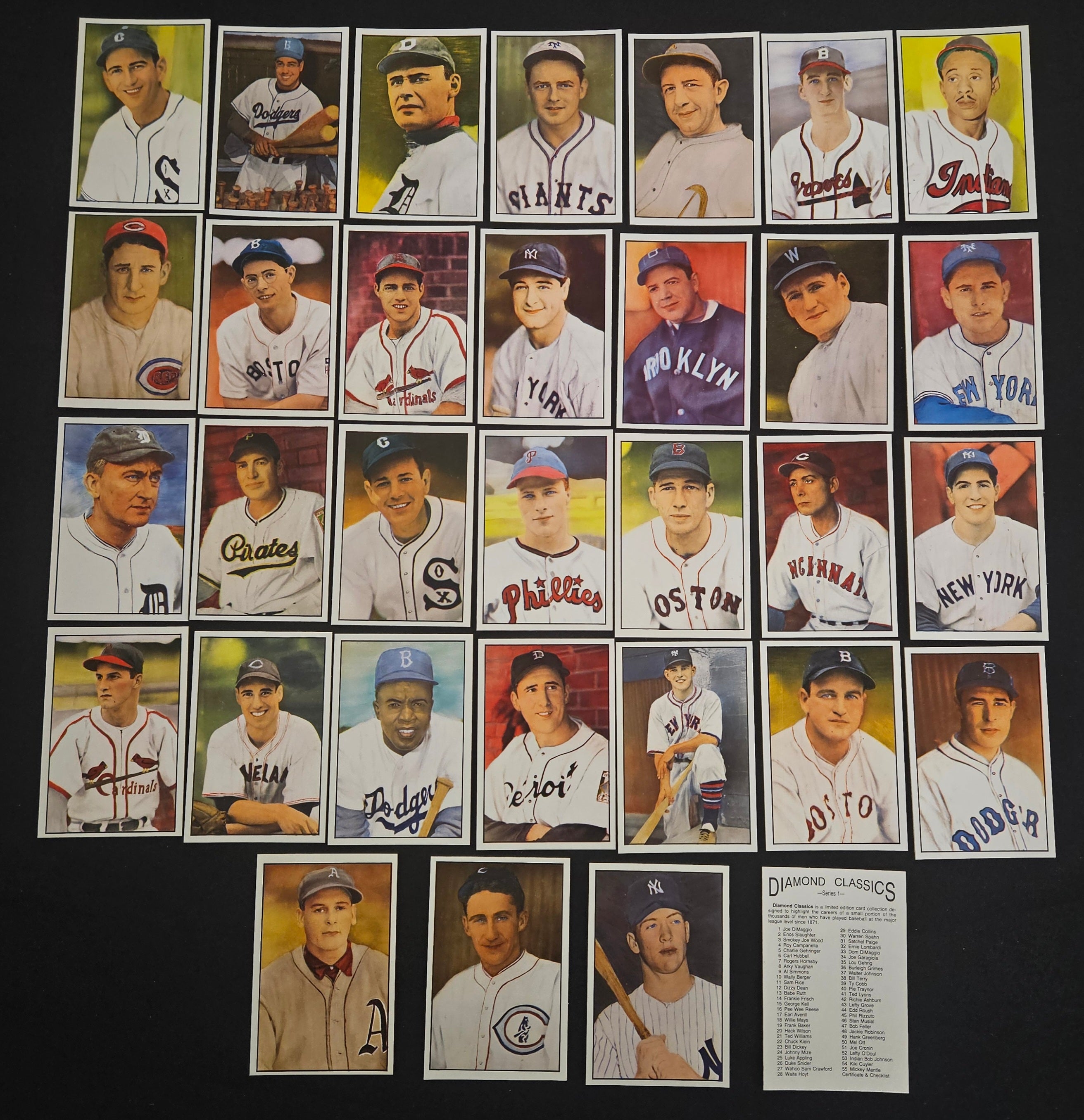 1982 Diamond Classics Baseball Series One Complete Set /10000 (56/56)