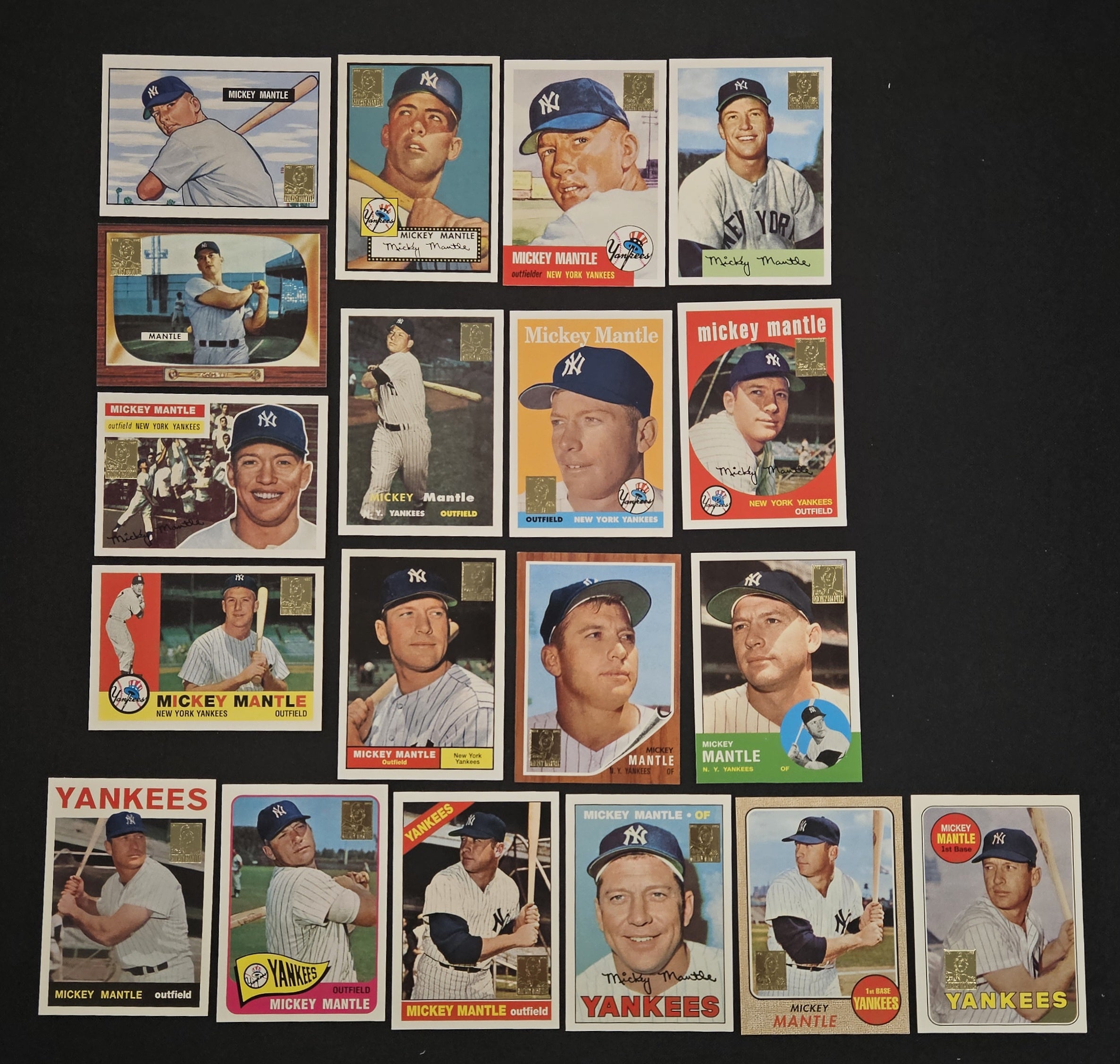 1996 Topps Mickey Mantle Complete Commemorative Set (19/19)