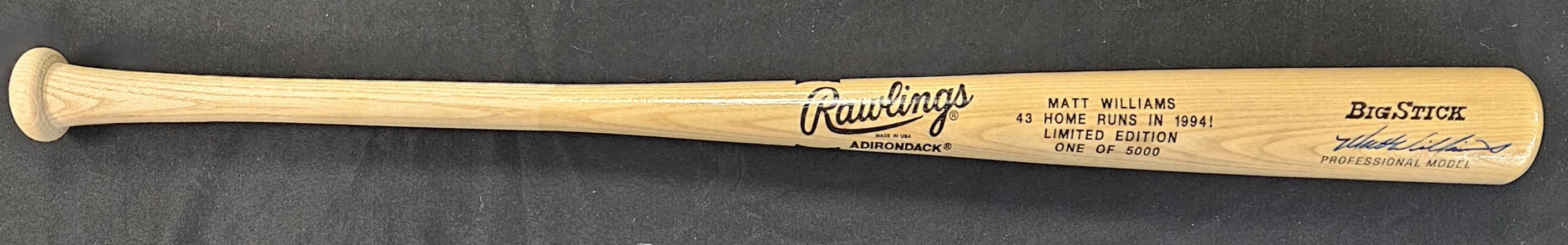 Matt Williams Signed Autographed Rawlings Limited Edition Baseball Bat /5000 JSA