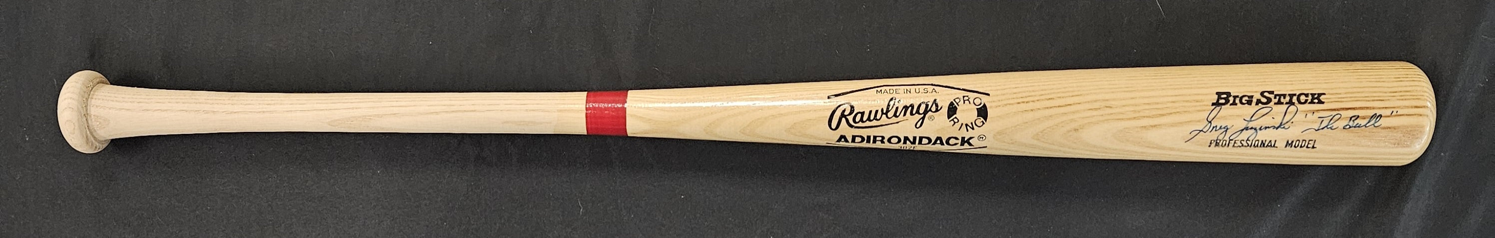 Greg Luzinski Signed Inscribed Autographed Rawlings Baseball Bat JSA