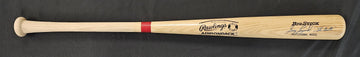 Greg Luzinski Signed Inscribed Autographed Rawlings Baseball Bat JSA