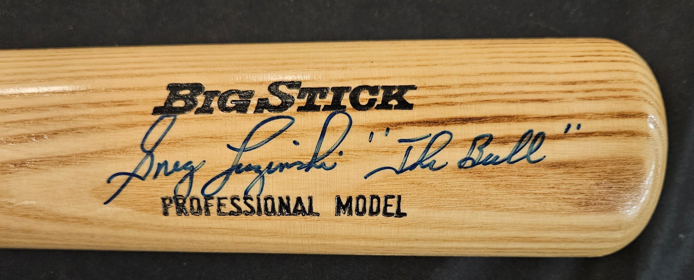 Greg Luzinski Signed Inscribed Autographed Rawlings Baseball Bat JSA