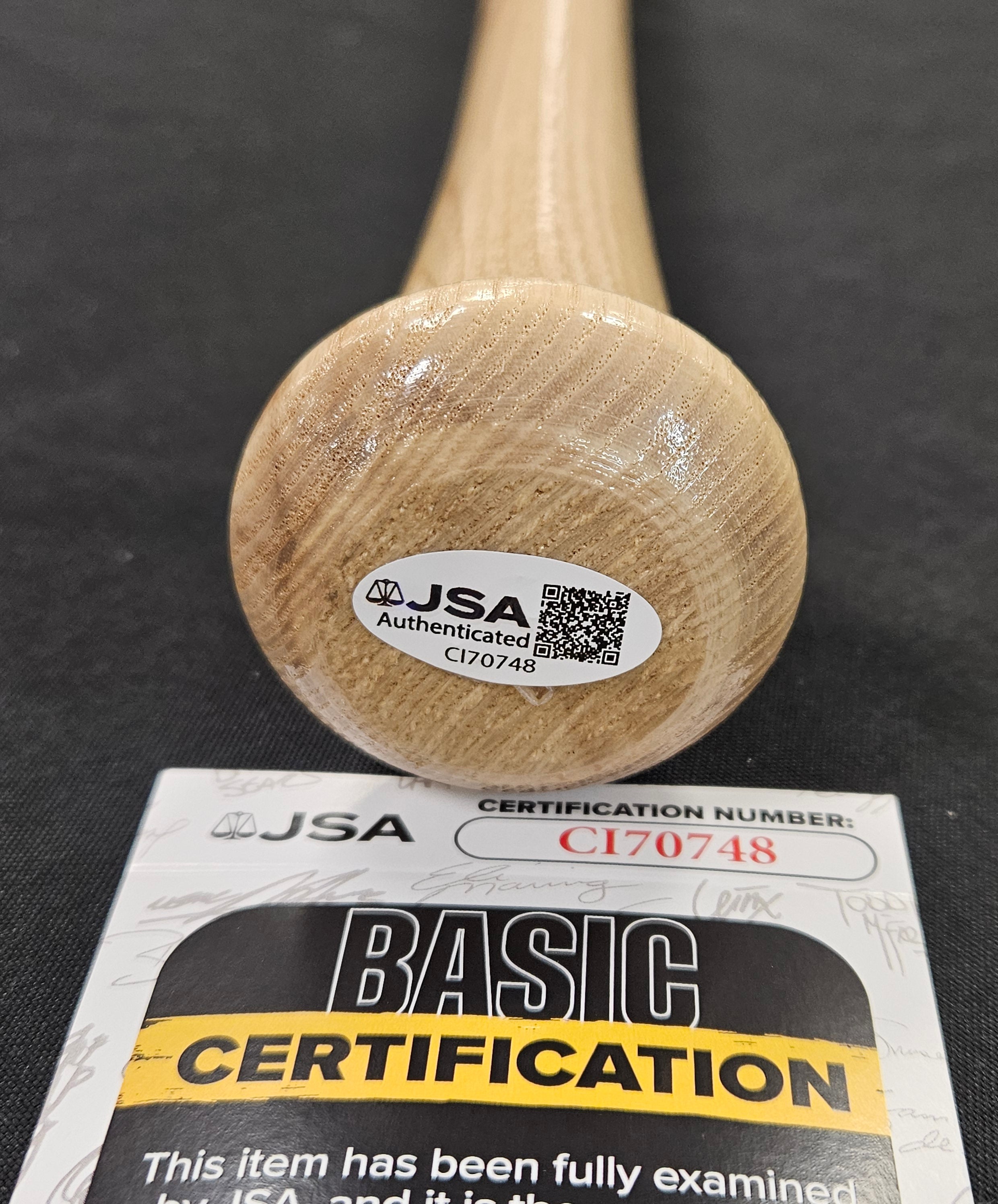 Bob Boone Signed Inscribed Autographed Rawlings Baseball Bat JSA