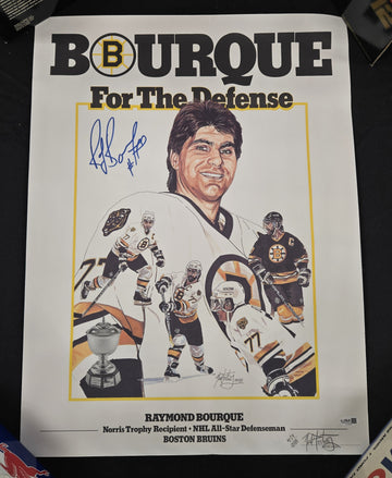 Ray Bourque Signed Autographed Lithograph (Artist Signed & #'d Also) JSA