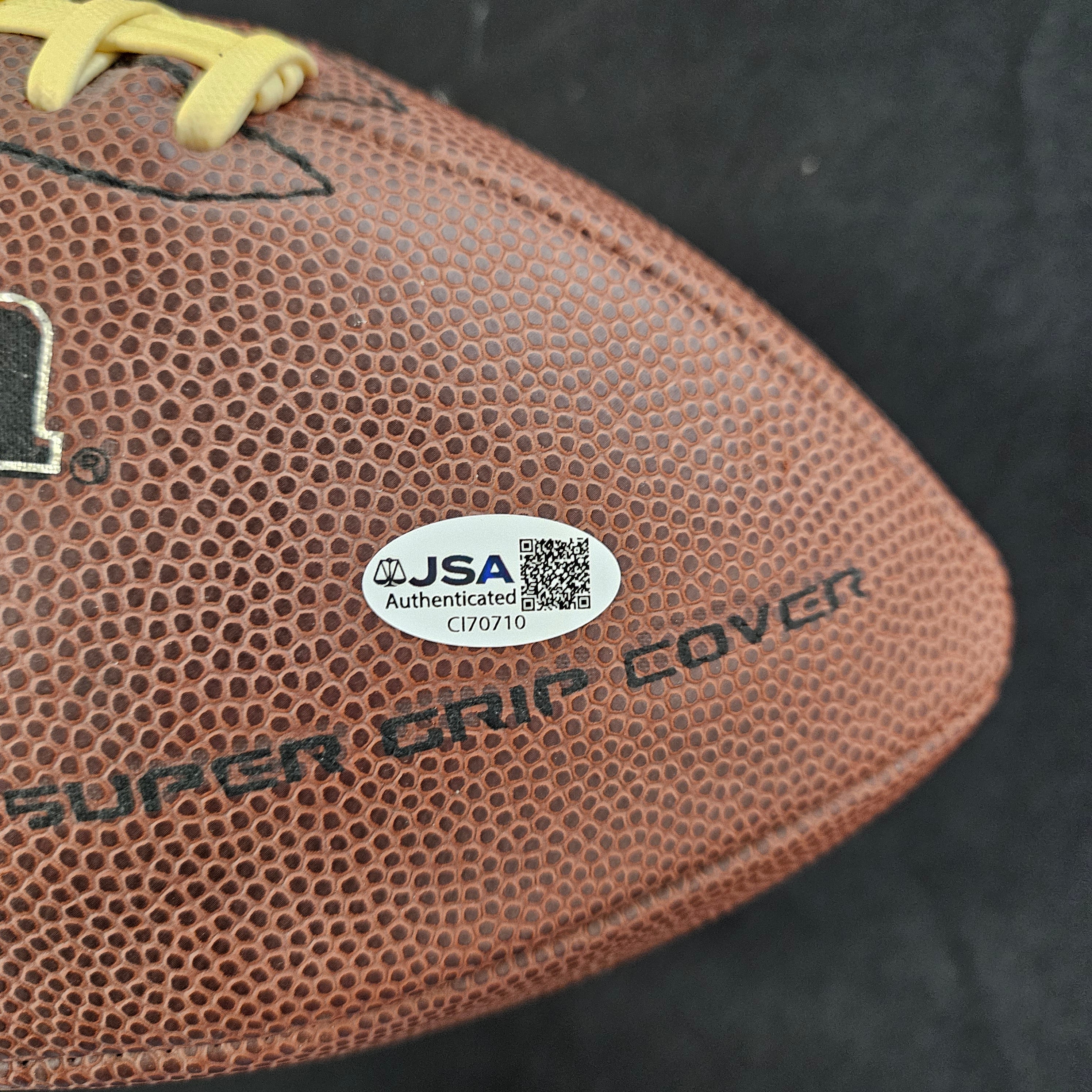 Rocky Bleier Signed Autographed Wilson Football JSA Authentic