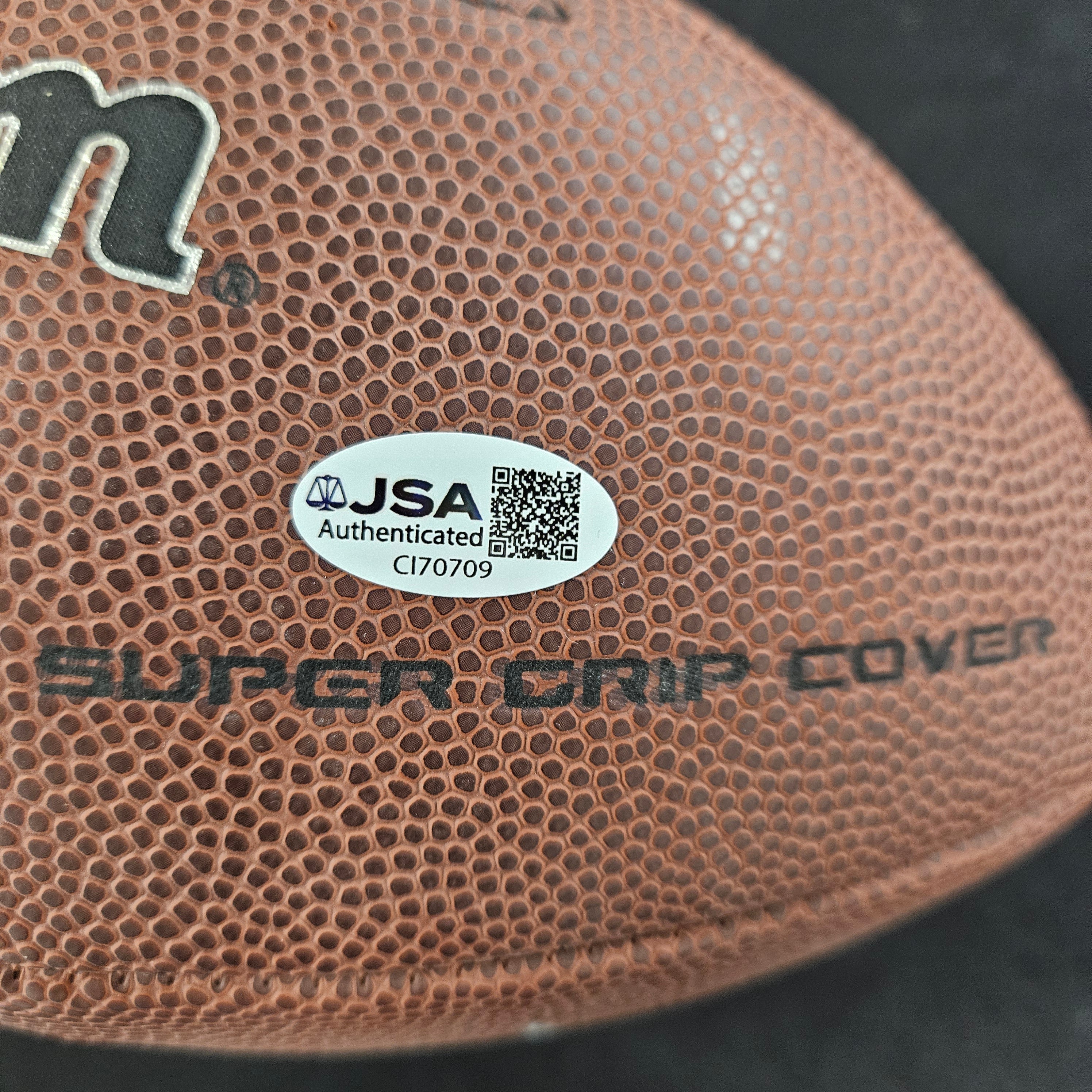 Jim Plunkett Signed Autographed Wilson Football JSA Authentic