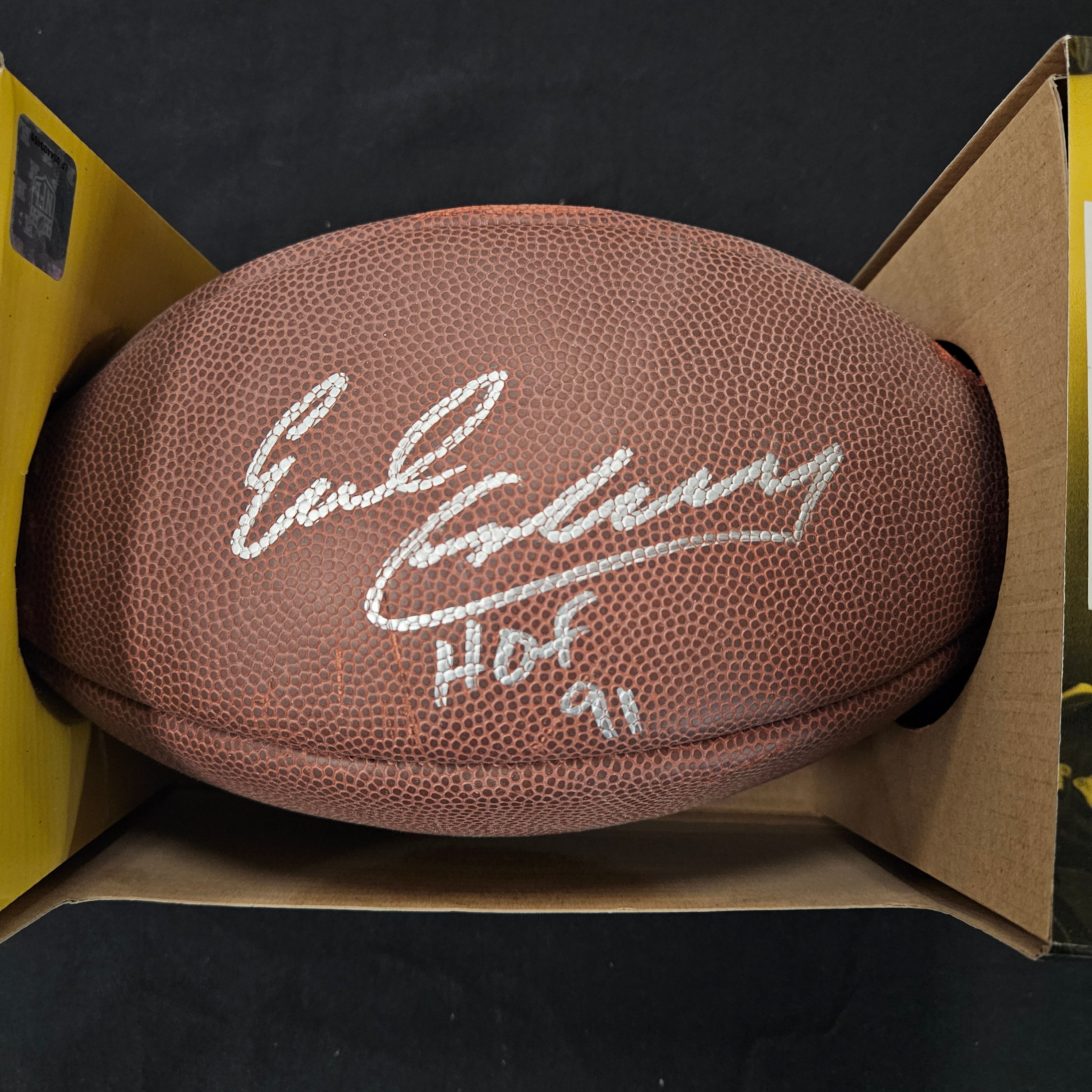 Earl Campbell Signed Inscribed Autographed Wilson Football In Box JSA Authentic
