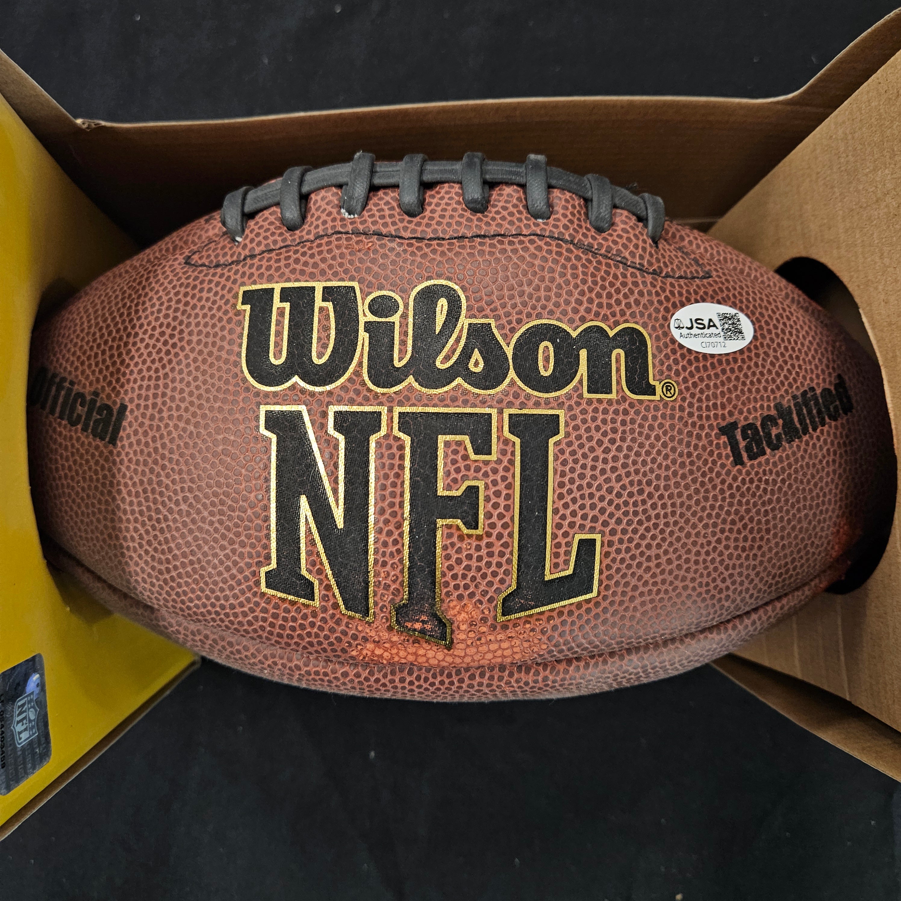 Earl Campbell Signed Inscribed Autographed Wilson Football In Box JSA Authentic