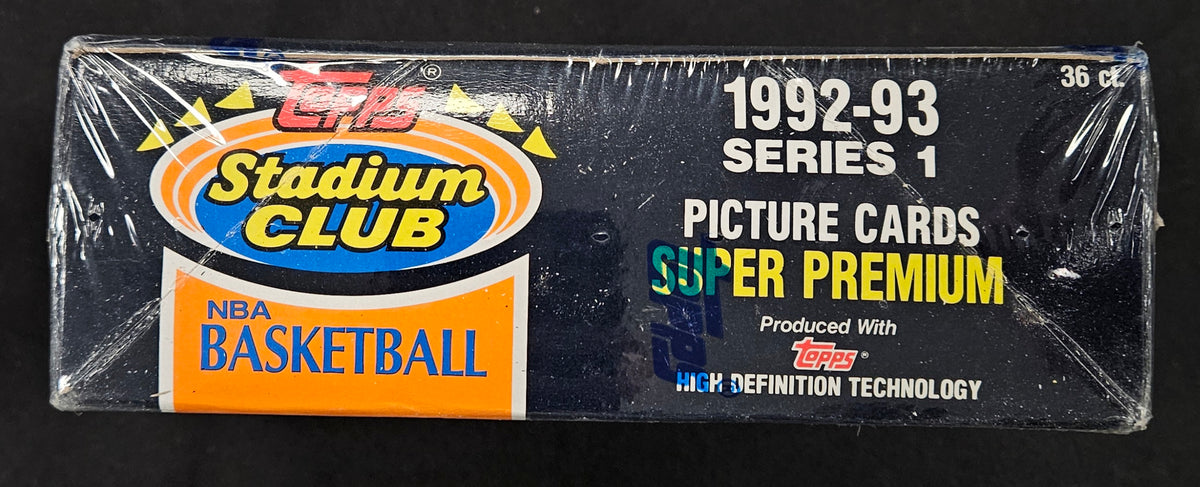 1992/93 Topps Stadium Club Basketball Series 1 Box Factory Sealed
