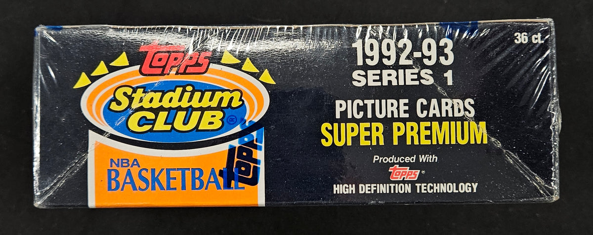 1992/93 Topps Stadium Club Basketball Series 1 Box Factory Sealed