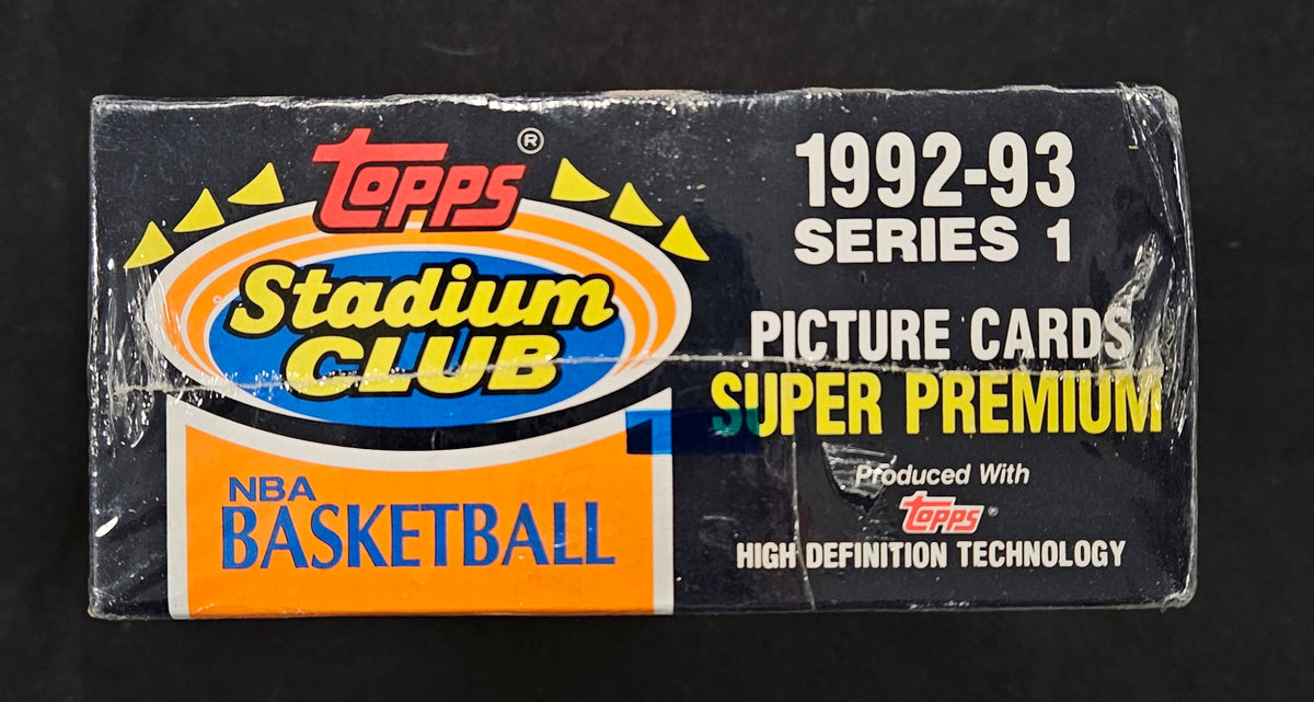 1992/93 Topps Stadium Club Basketball Series 1 Box Factory Sealed
