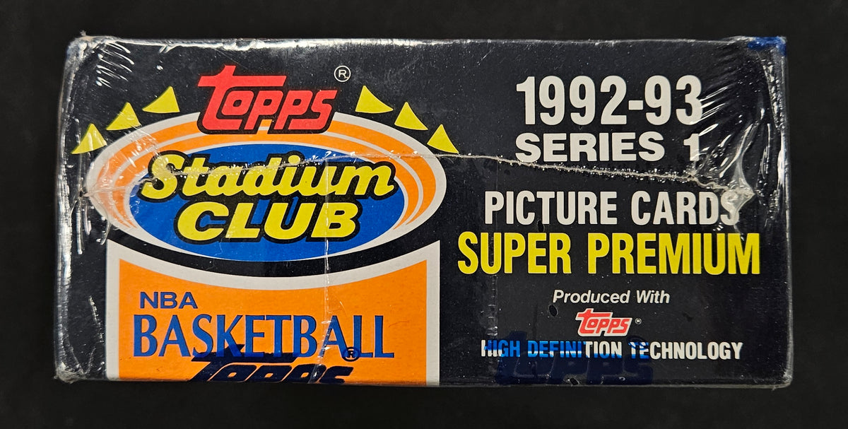 1992/93 Topps Stadium Club Basketball Series 1 Box Factory Sealed