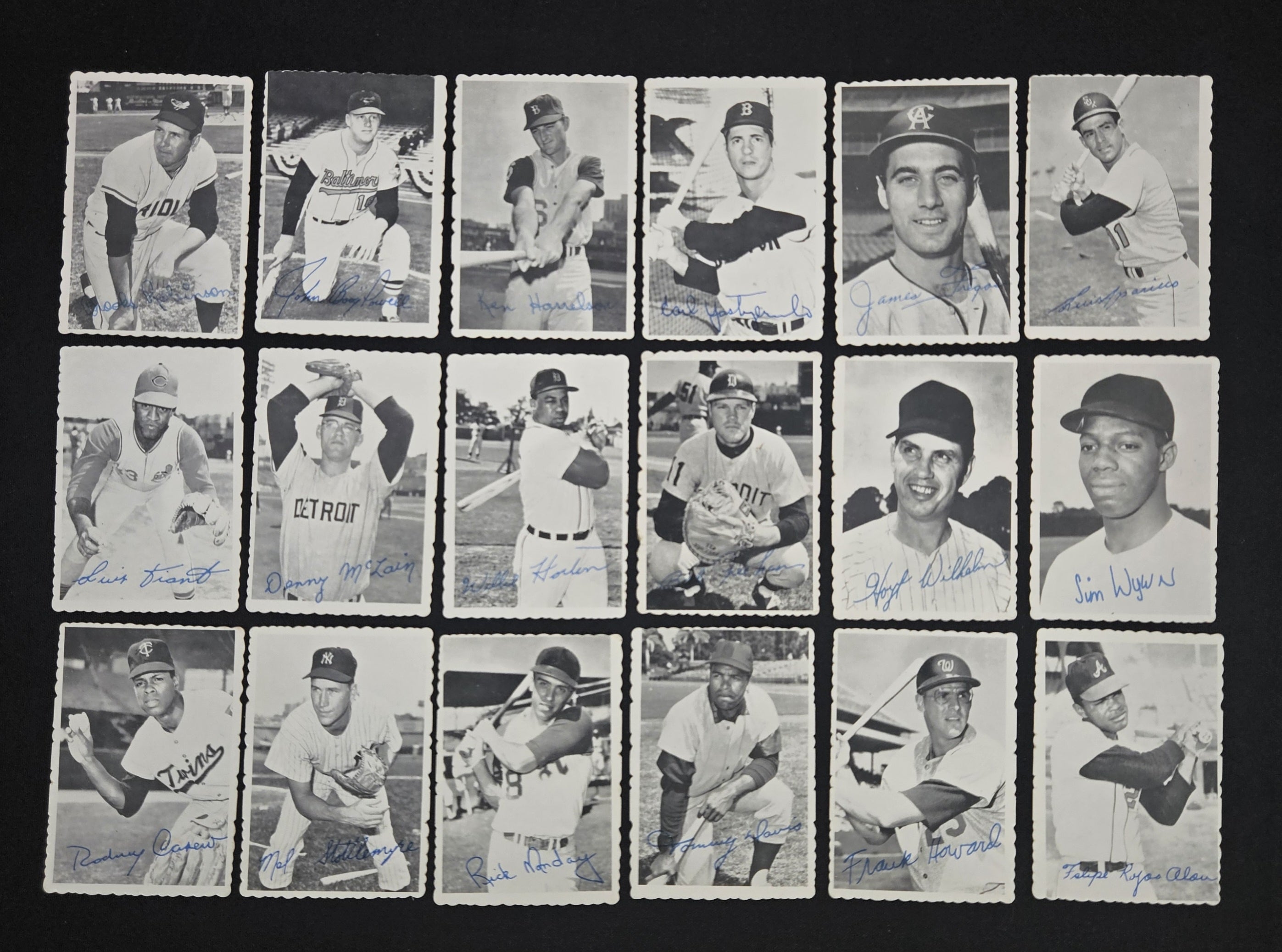 1969 Topps Deckle Edge Baseball Complete  Set (33/33) + 2 Variations VG-EX/EX