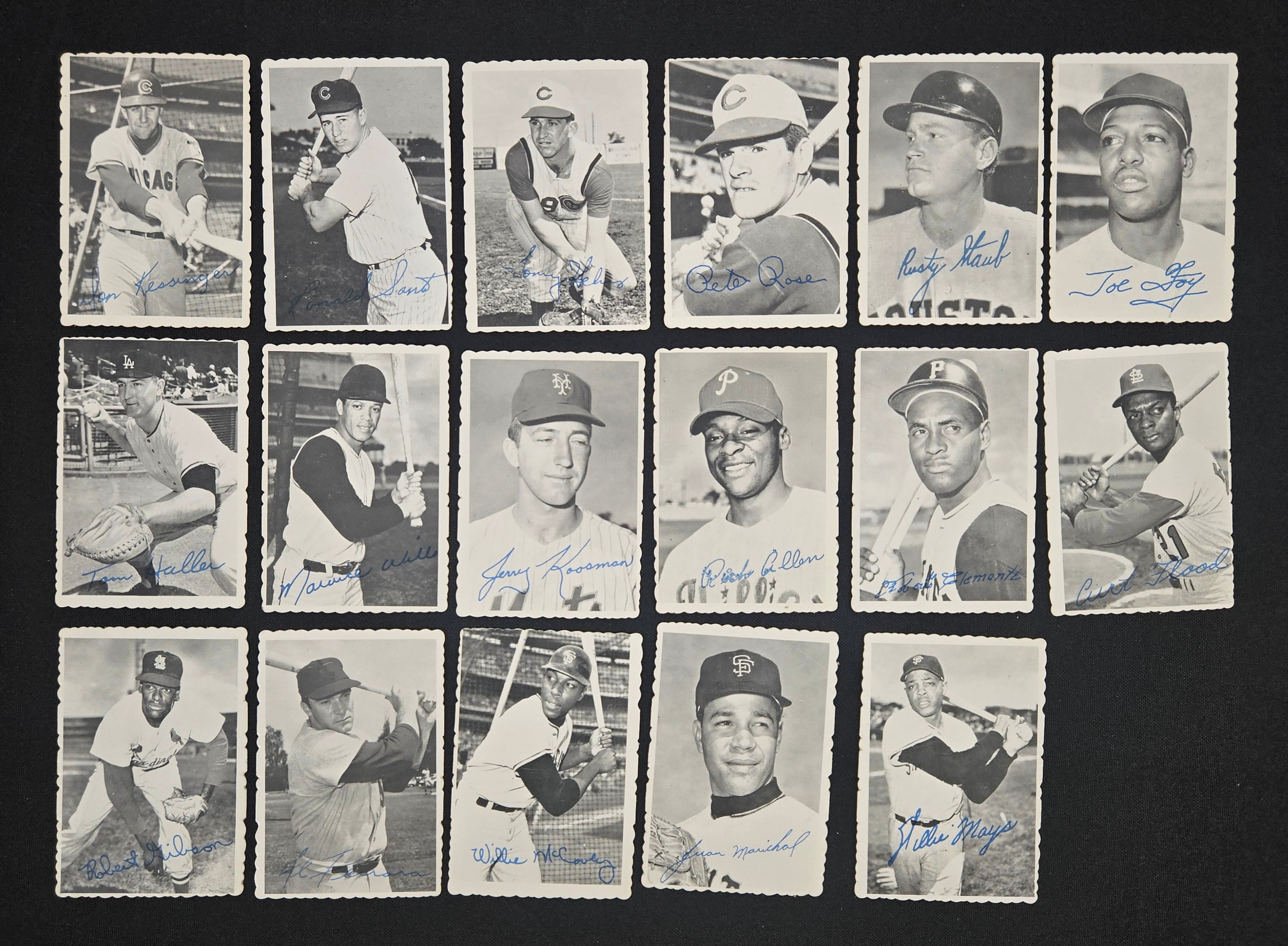 1969 Topps Deckle Edge Baseball Complete  Set (33/33) + 2 Variations VG-EX/EX