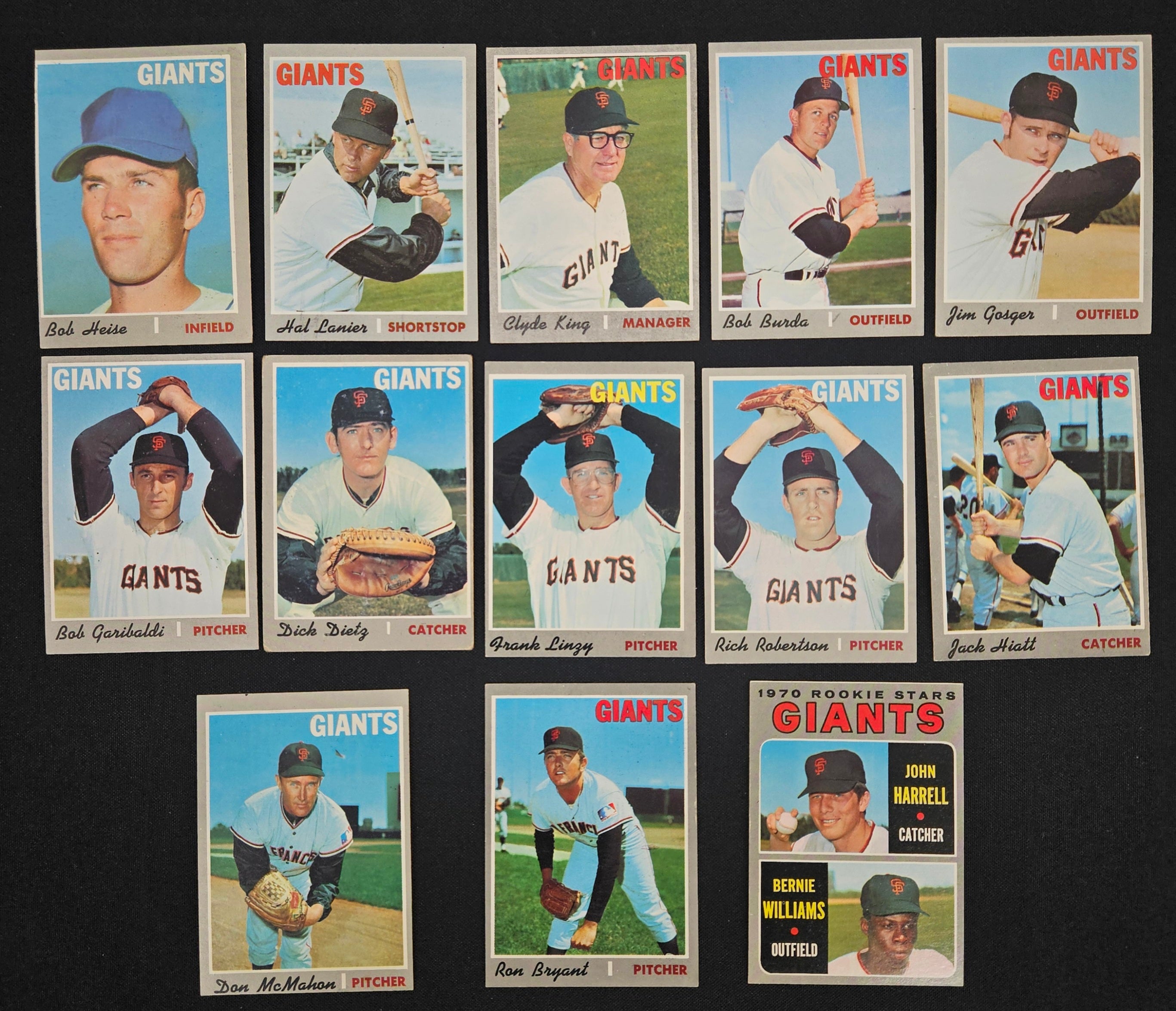 1970 Topps Baseball San Francisco Giants Complete Team Set (28/28) VG-EX