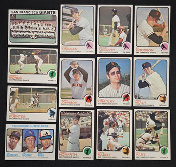 1973 Topps Baseball San Francisco Giants Complete Team Set (26/26) EX