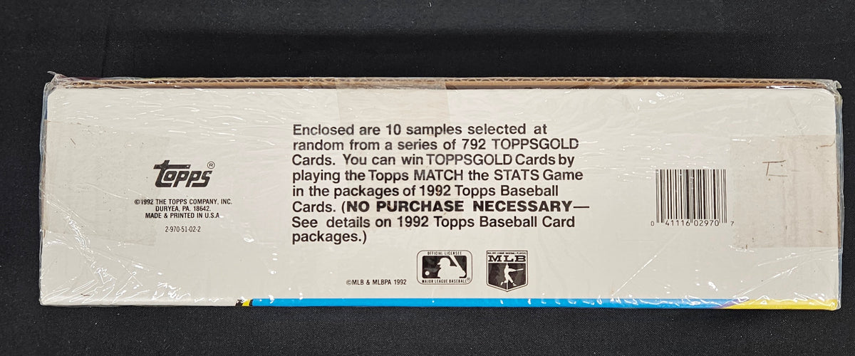 1992 Topps Baseball Complete Factory Set Sealed