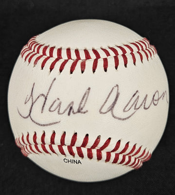 Hank Aaron Signed Autographed Wilson Baseball JSA Authentic