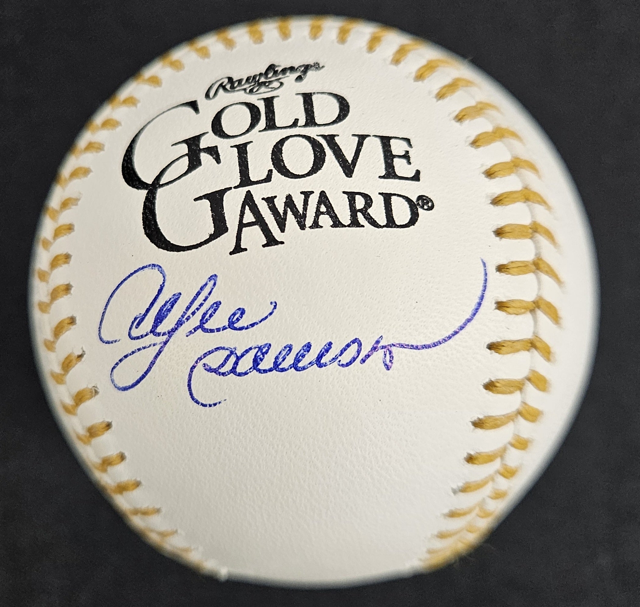 Andre Dawson Signed Autographed Rawlings Gold Glove Baseball Fanatics Authentic