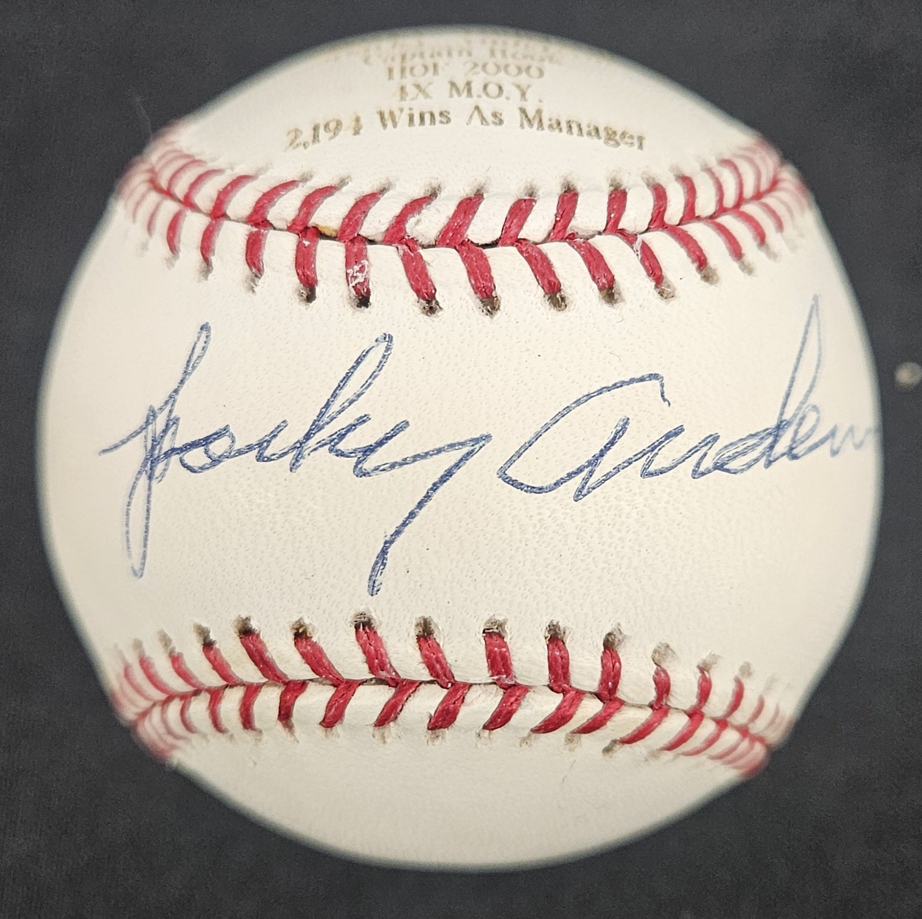Sparky Anderson Signed Autographed Rawlings OML Baseball 1/10 MLB COA