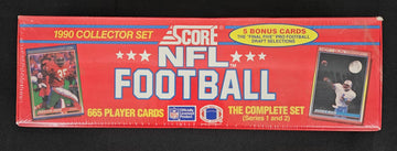 1990 Score Series 1 & 2 Football Complete Collector Set Factory Sealed