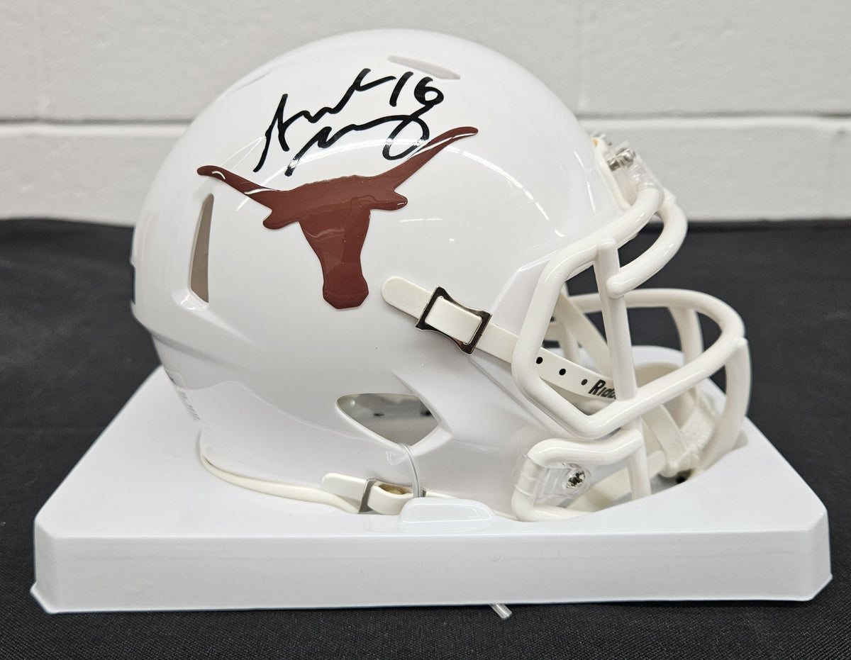 Arch Manning Signed Autographed Univeristy of Texas Mini Helmet Panini Authentic