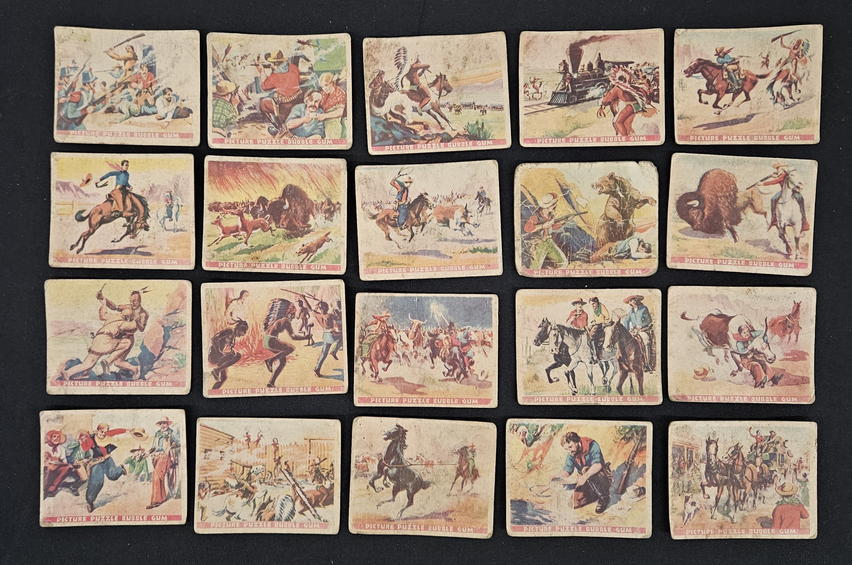 1933 Gum Inc. Wild West Series (R172) Near Complete Set (57/72) Poor *READ*
