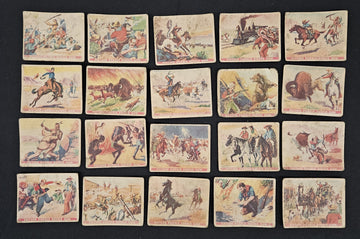 1933 Gum Inc. Wild West Series (R172) Near Complete Set (57/72) Poor *READ*