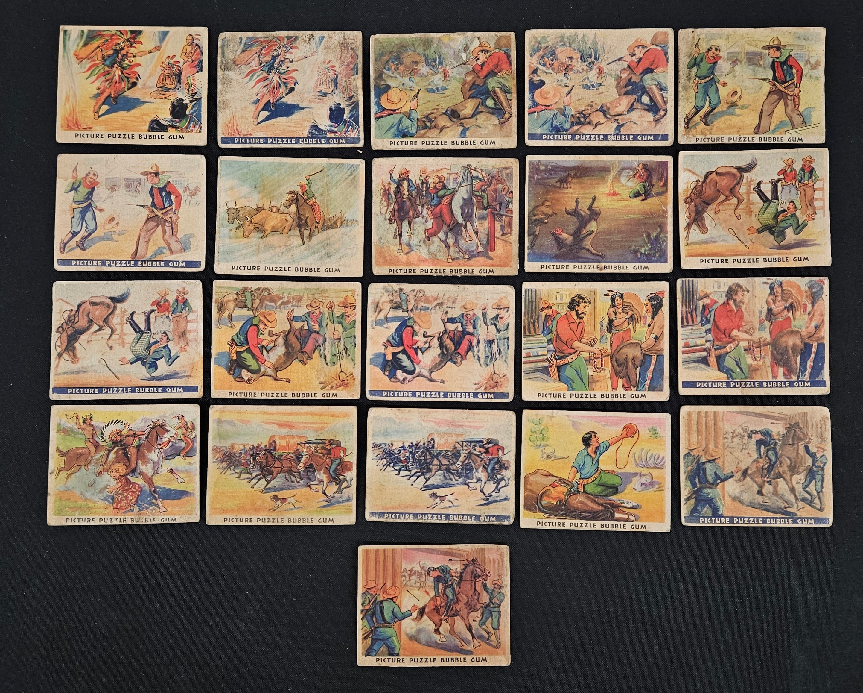 1933 Gum Inc. Wild West Series (R172) Near Complete Set (57/72) Poor *READ*