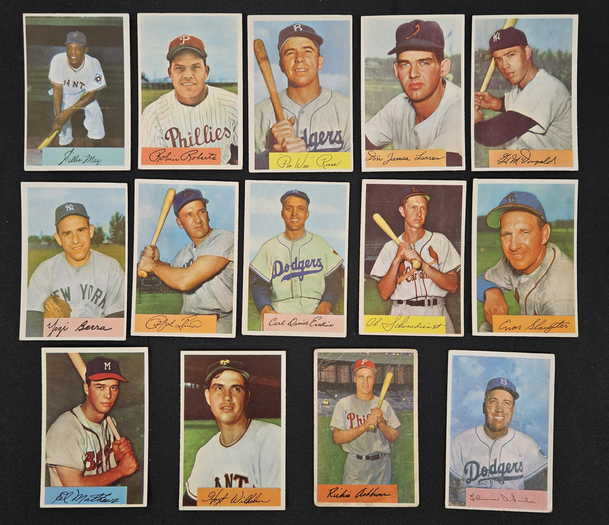 1954 Bowman Baseball Near Complete Set (197/224) VG-EX/EX Overall *Read*