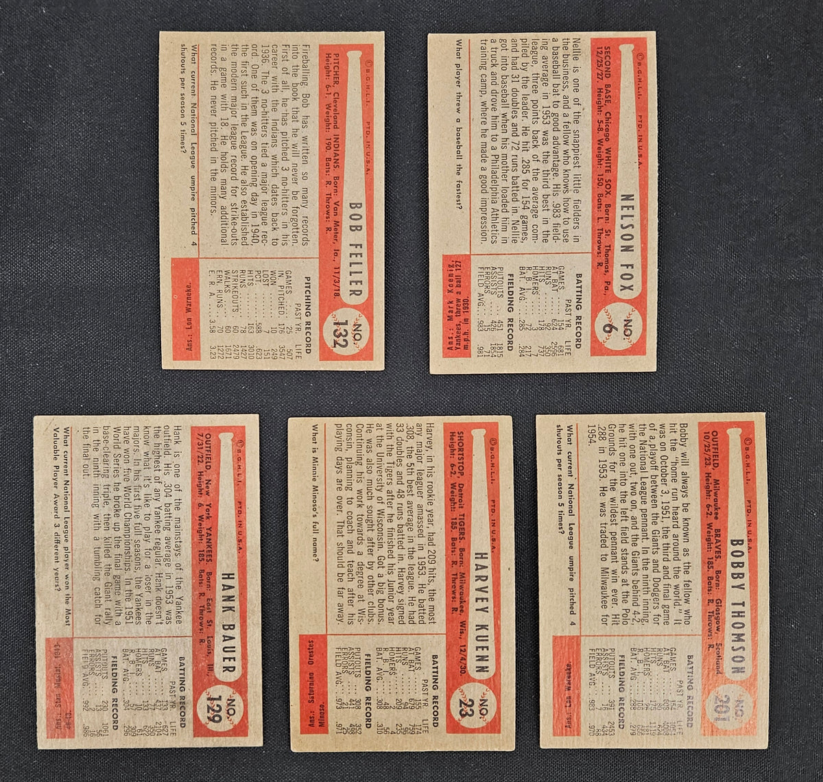 1954 Bowman Baseball Near Complete Set (197/224) VG-EX/EX Overall *Read*