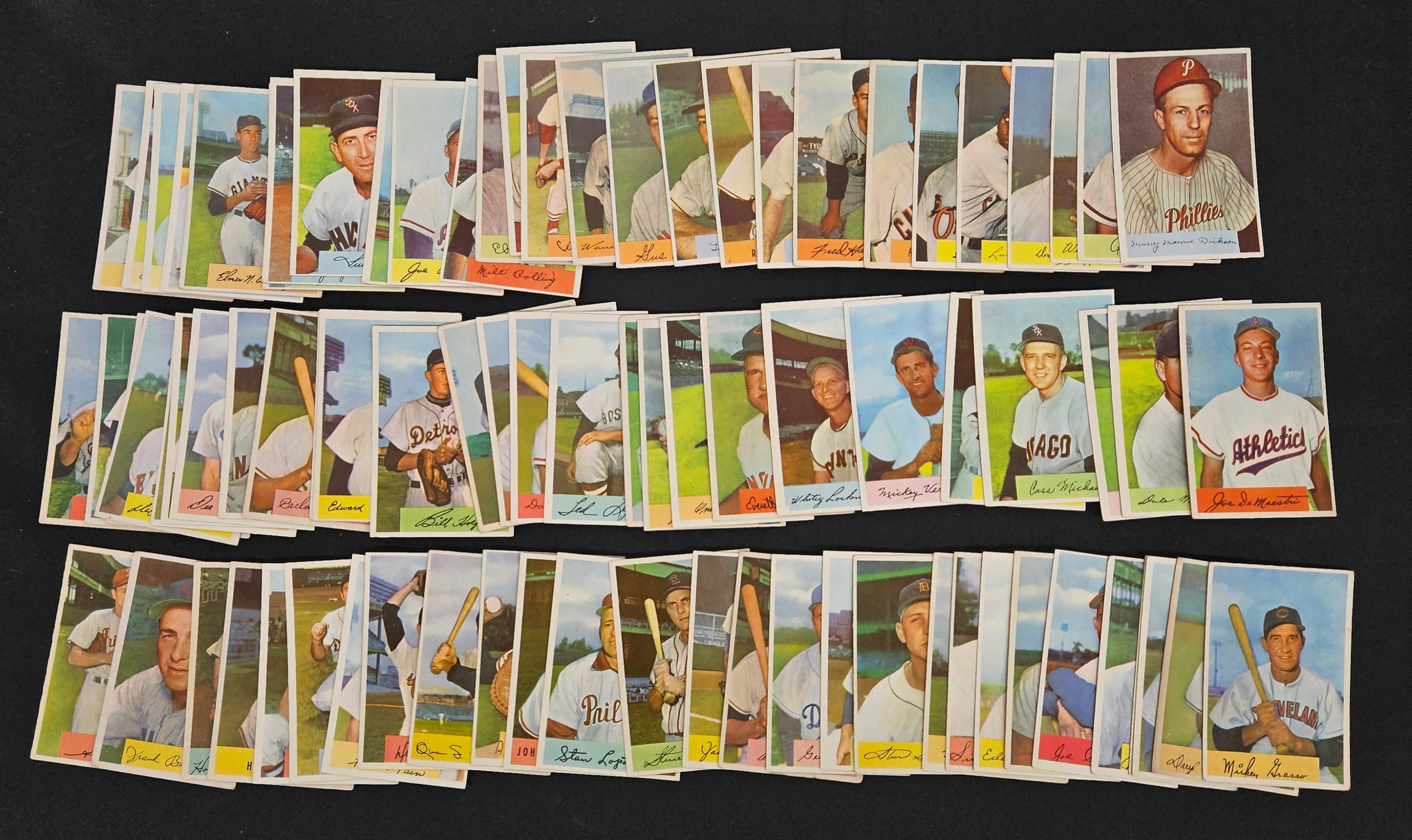 1954 Bowman Baseball Near Complete Set (197/224) VG-EX/EX Overall *Read*