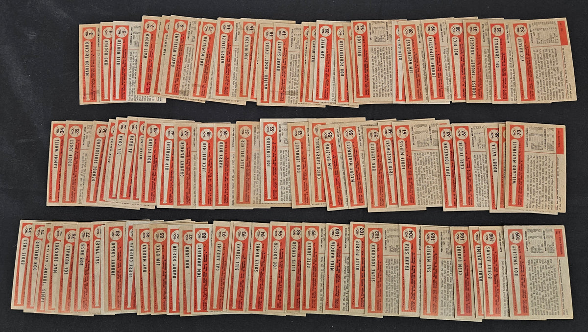 1954 Bowman Baseball Near Complete Set (197/224) VG-EX/EX Overall *Read*