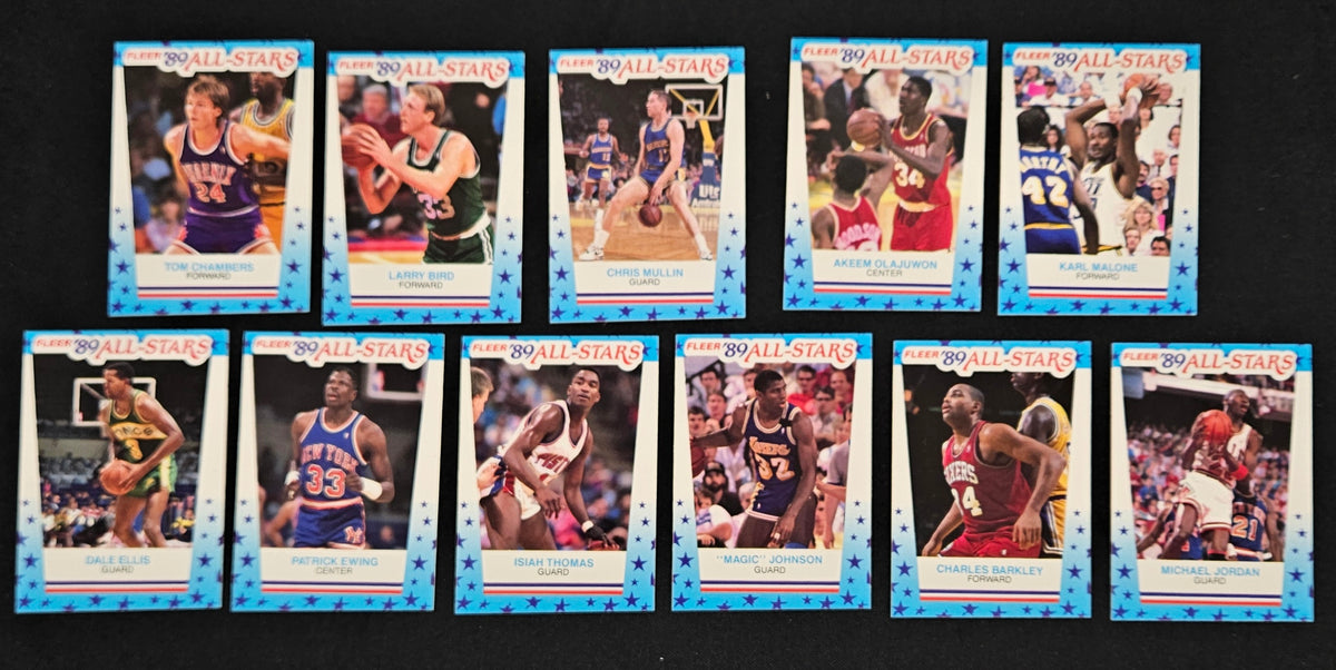 1989-90 Fleer Basketball Complete Set (186/186) w/ (11) Stickers NM-MT