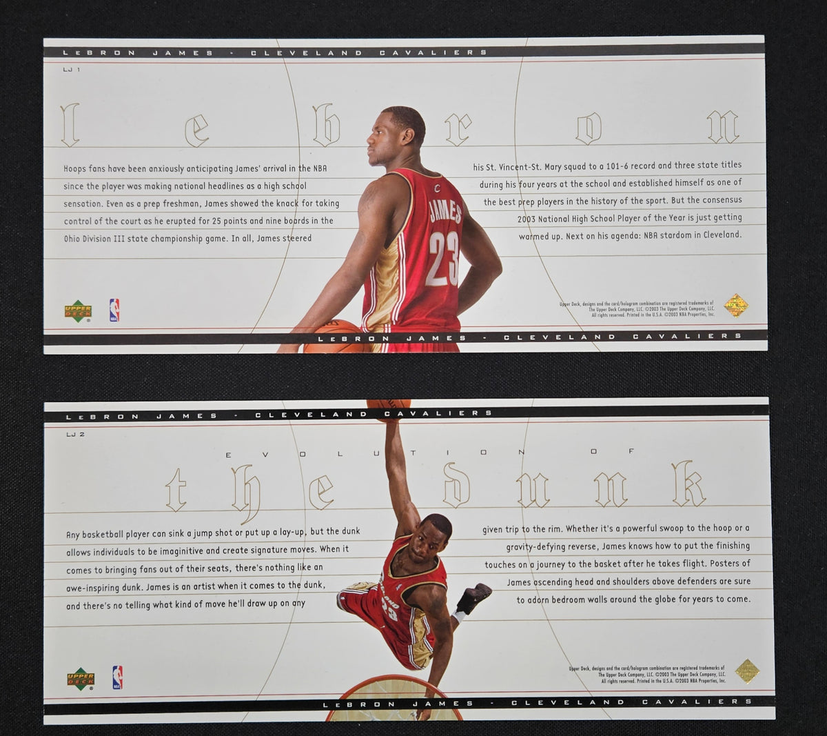 2003-04 Upper Deck LeBron James Exclusive Complete Box Set (32/32)