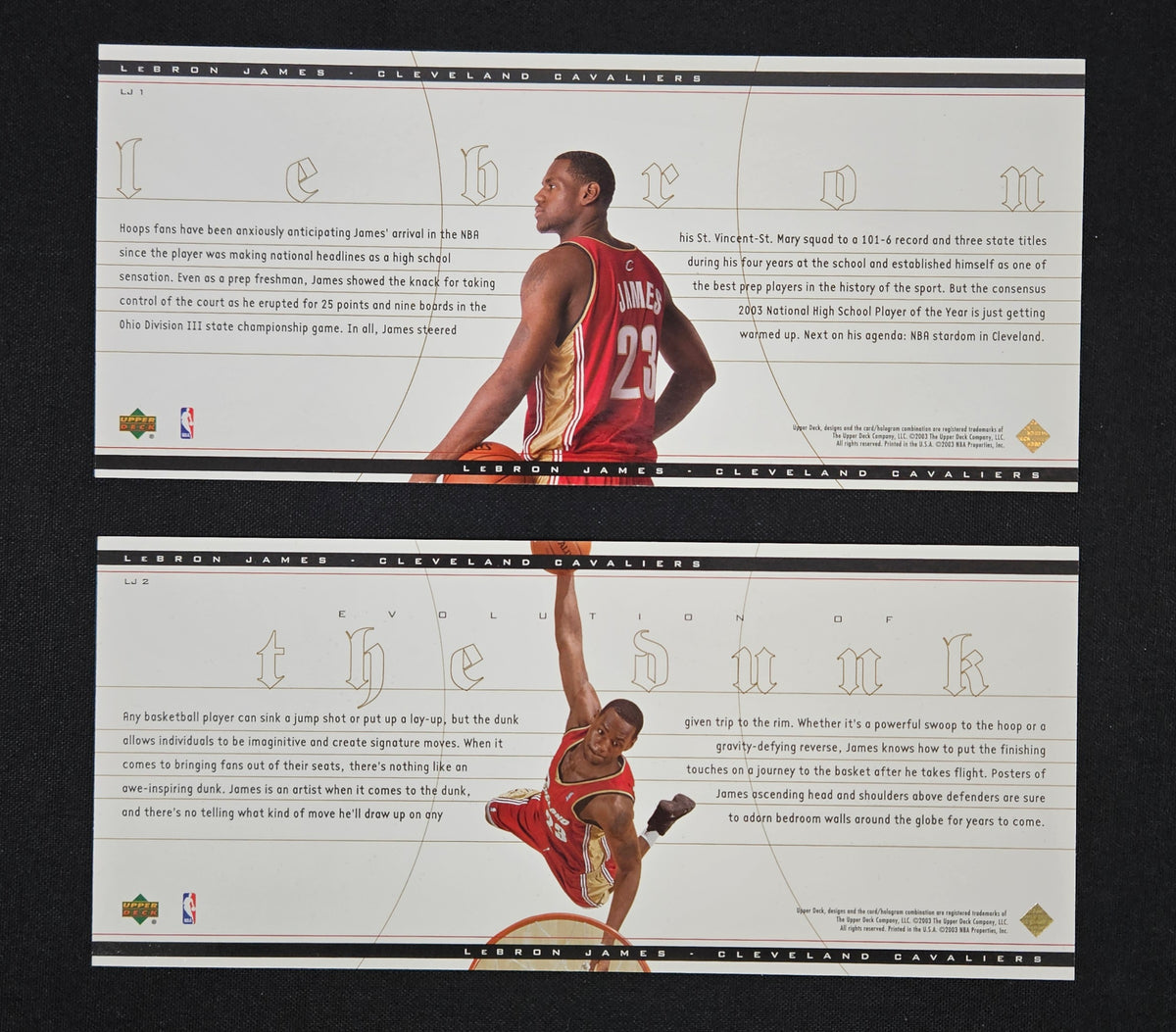2003-04 Upper Deck LeBron James Exclusive Complete Box Set (32/32) *READ*