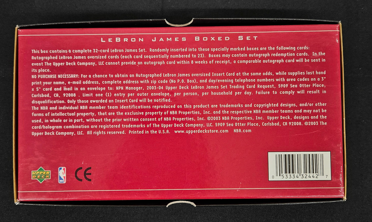 2003-04 Upper Deck LeBron James Exclusive Complete Box Set (32/32) *READ*