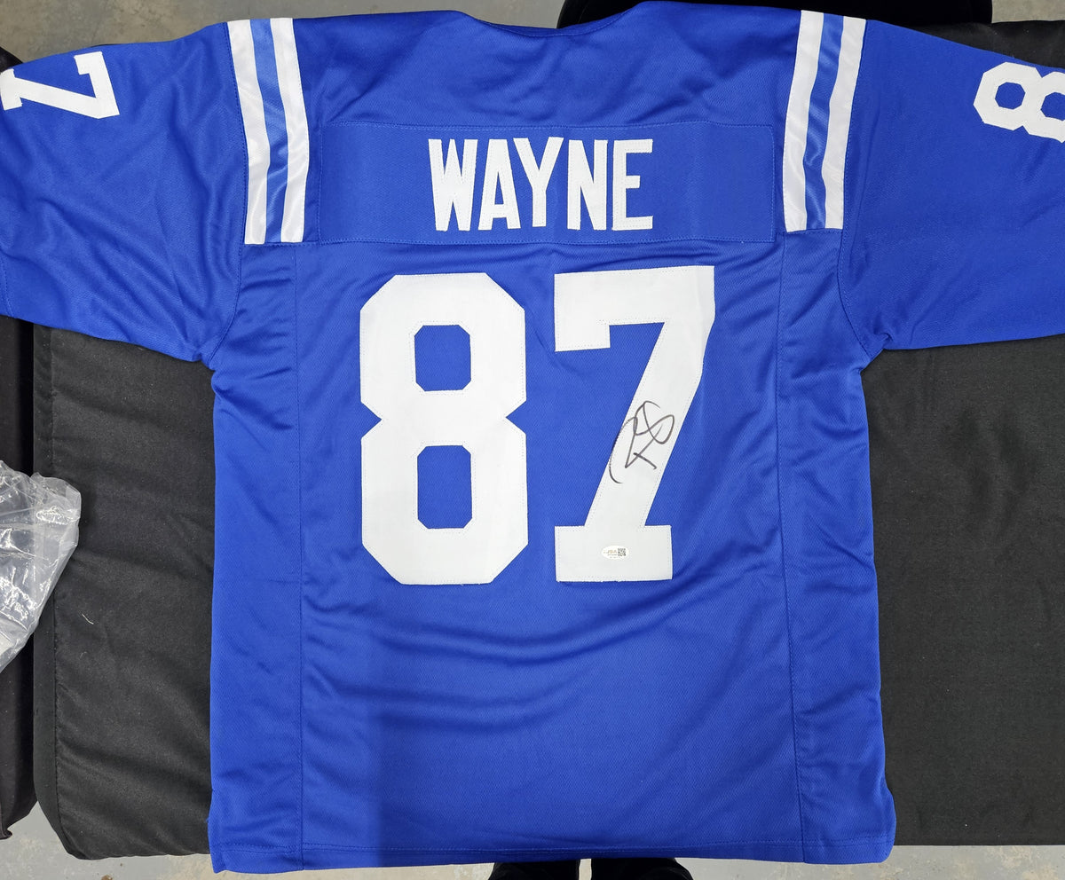 Reggie Wayne Signed Autographed Custom Jersey JSA Witnessed Authentic