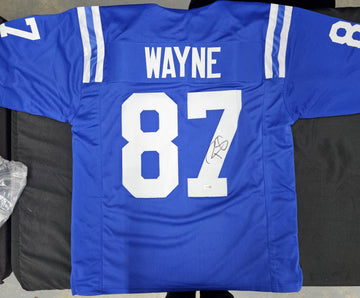 Reggie Wayne Signed Autographed Custom Jersey JSA Witnessed Authentic