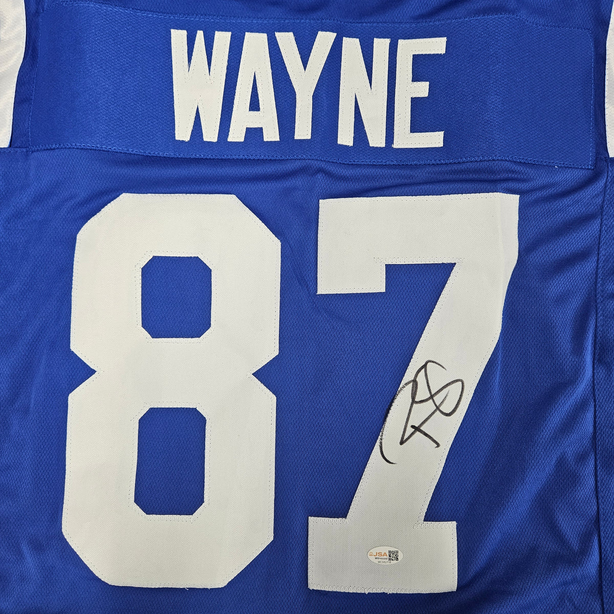 Reggie Wayne Signed Autographed Custom Jersey JSA Witnessed Authentic