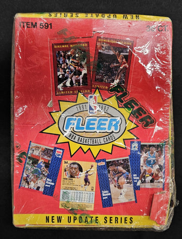 1991-92 Fleer Basketball Update Series Box Factory Sealed