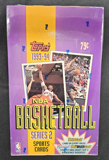 1993-94 Topps Series 2 Basketball Hobby Box Factory Sealed