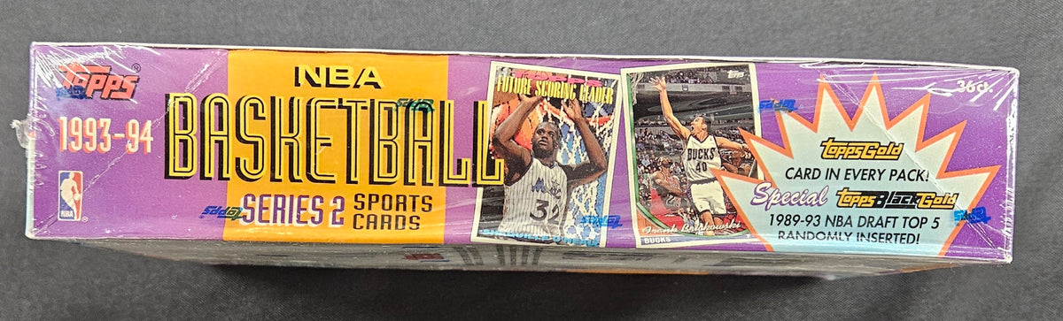 1993-94 Topps Series 2 Basketball Hobby Box Factory Sealed