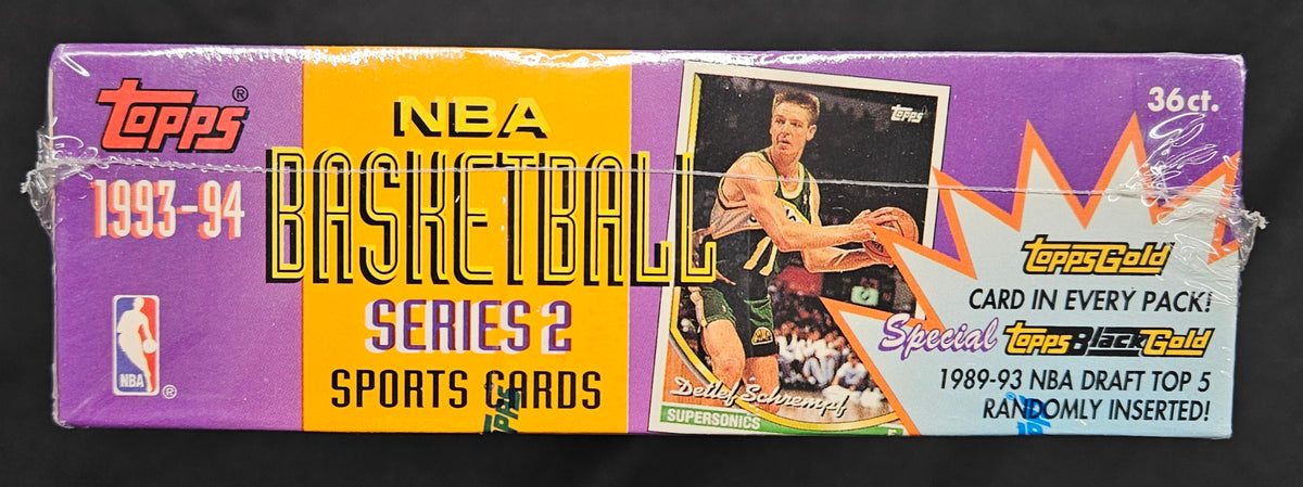 1993-94 Topps Series 2 Basketball Hobby Box Factory Sealed