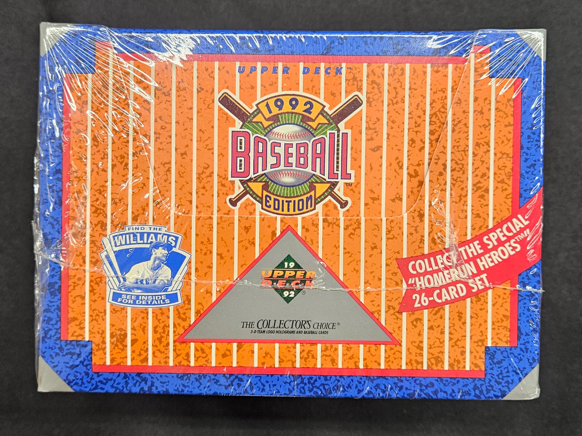 1992 Upper Deck Baseball Low Number Jumbo Box Factory Sealed