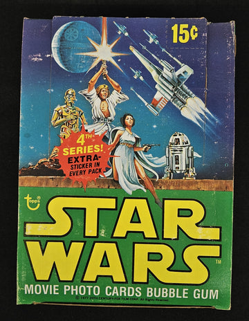 1977 Topps Star Wars Series 4 Wax Box (36 Sealed Packs)