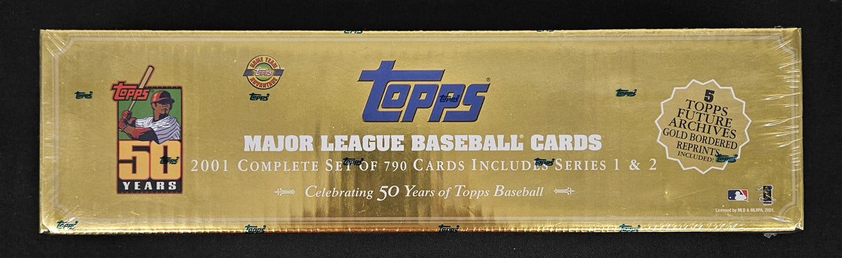 2001 Topps Baseball Complete Factory Set w/ Archives Rookie Reprints Sealed